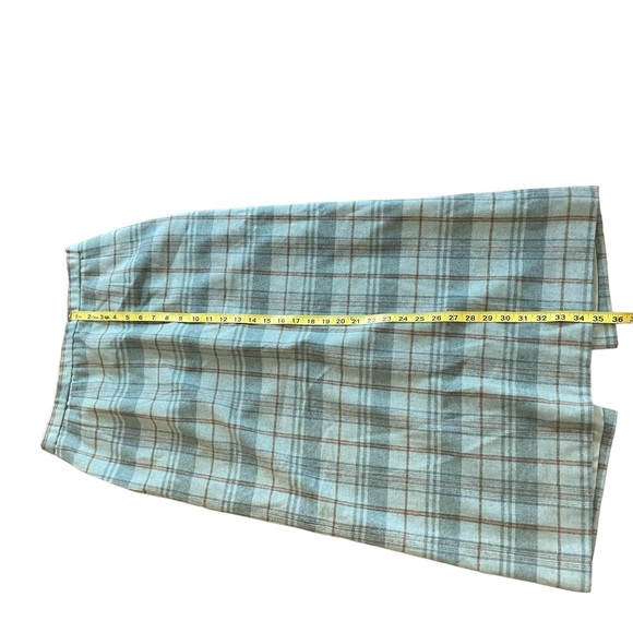 PENDLETON Vintage 100% Virgin Wool Plaid Midi Skirt - Picture 11 of 11